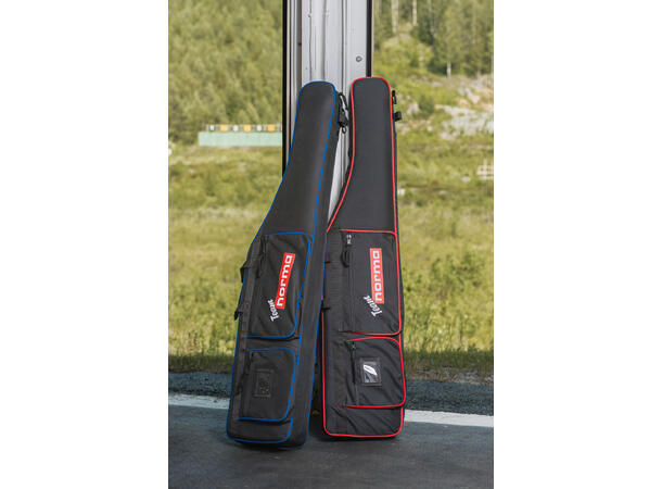 Futteral lang m/bæresele blå Godt polstret 