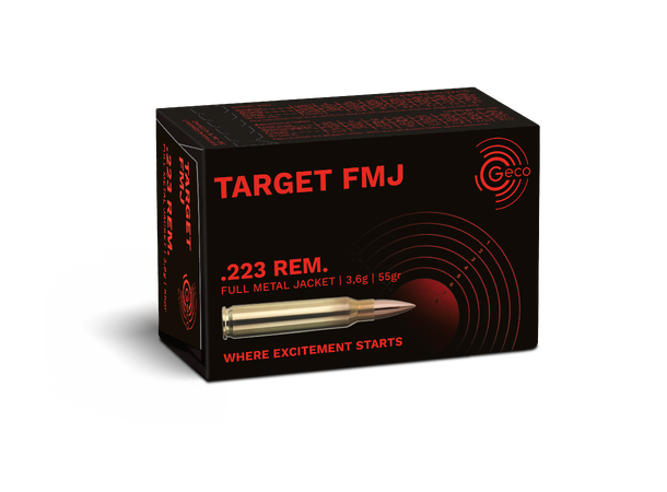 GECO Target FMJ riflepatron 223 Treningspatron fra GECO 