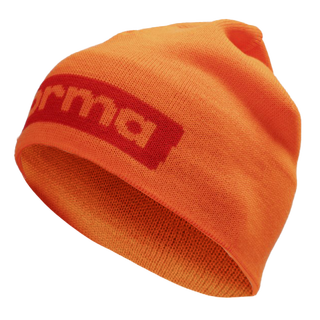 Norma Lue oransje Varm og komfortabel lue med vevd logo