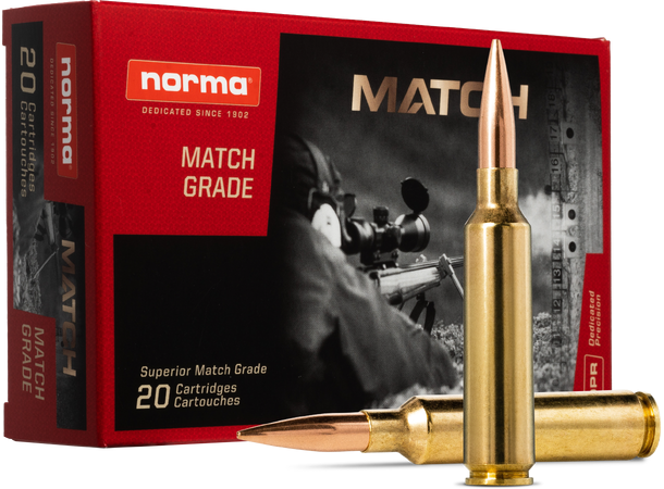 Norma Golden Target 6,5-284 130gr / 8,4g Patroner, kulevekt 8,4 g / 130 gr 