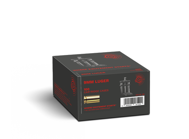 Geco Hylser 9mm Luger 1000pk. Geco hylser til hjemmelading 