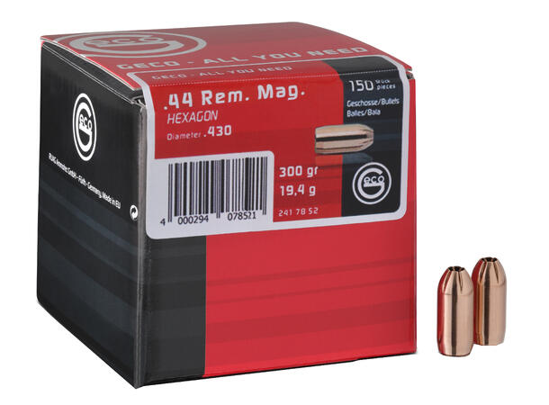 Geco Kuler Hexagon .44 300gr Geco Hexagon 150pk. 