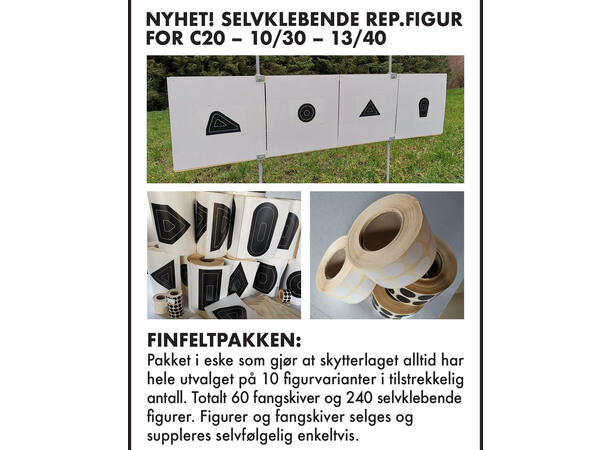 Klistrefigur EXACT Finnes også i de nye feltfigurene 