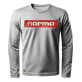 Norma Long sleeve T-skjorte Gr&#229; str. L Long sleeve med grungy logo