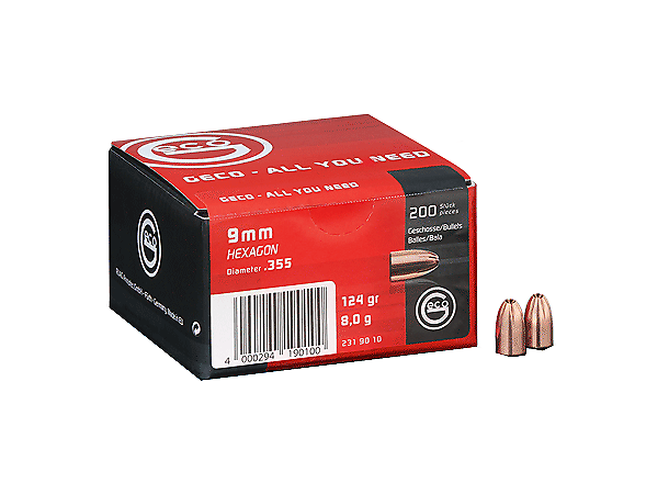 Geco Kuler HEXAGON 9mm 124g Geco Hexagon 200pk. 