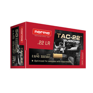 Norma Tac-22 .22LR Subsonic Presisjonspatron til 15, 50 og 100 m