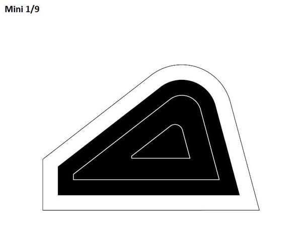 Finfeltfigur Mini 1/9 Standard Finfeltfigur, 50x50 cm Plakat 