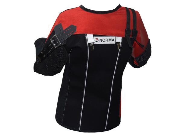 Norma Junior Skytterjakke str. 140 Svart/Rød 