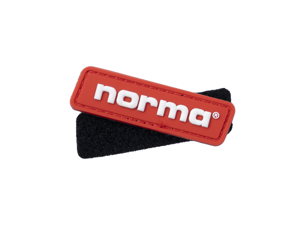 Norma Velcro Patch Logo 6cm i gummi med borrelås 