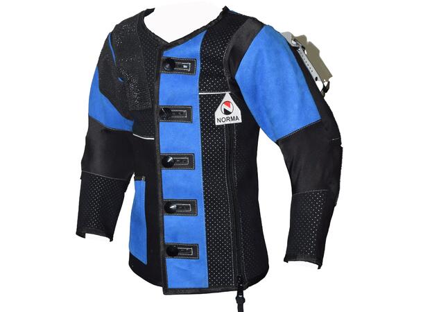 Norma Junior Skytterjakke str. 140 Svart/Blå 