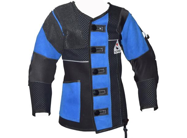 Norma Junior Skytterjakke str. 140 Svart/Blå 