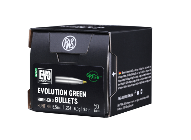 RWS Evo Green Kuler 6,5 6g/93gr RWS Evolution Green løse kuler 