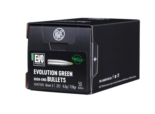 RWS Evo Green Kuler 8mm 9,0g/140gr RWS Evolution Green løse kuler 