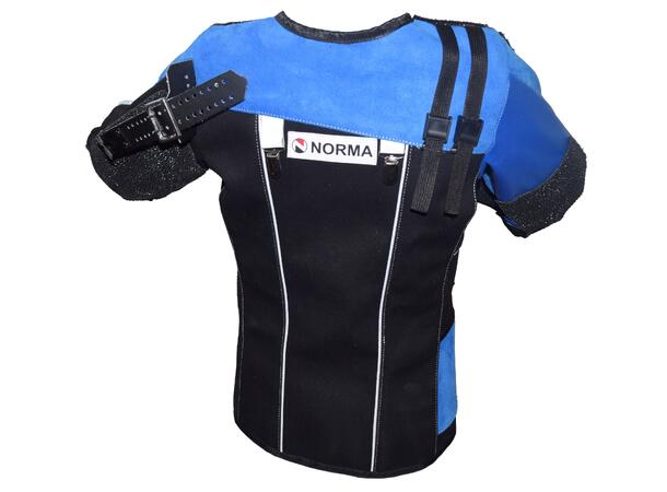 Norma Junior Skytterjakke str. 152 Svart/Blå 