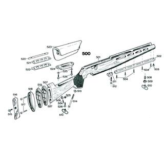 Del S522 - Mellomleggskive flat Deler til Sauer 200 STR skjefte