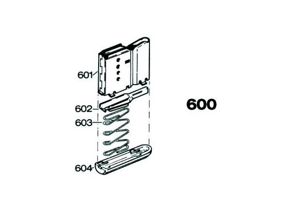Del S600 - Magasin komplett 6,5 Deler til Sauer 200 STR magasin 