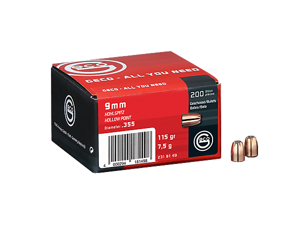 Geco Kuler HP 200pk. Geco Hollow Point 200pk. 