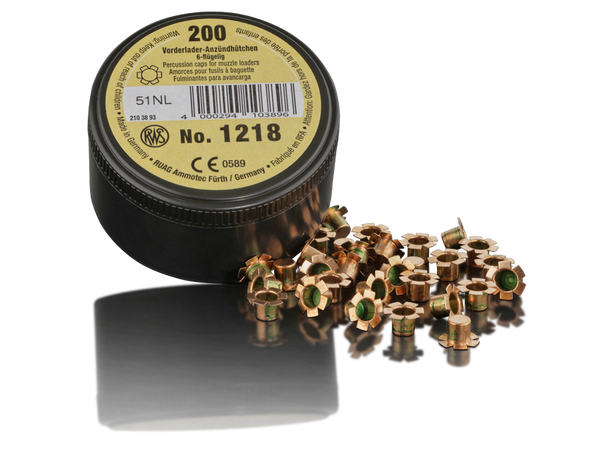 RWS Tennhetter Muzzle Loader 1218 RWS Perkusjonstennhetter # 1218 