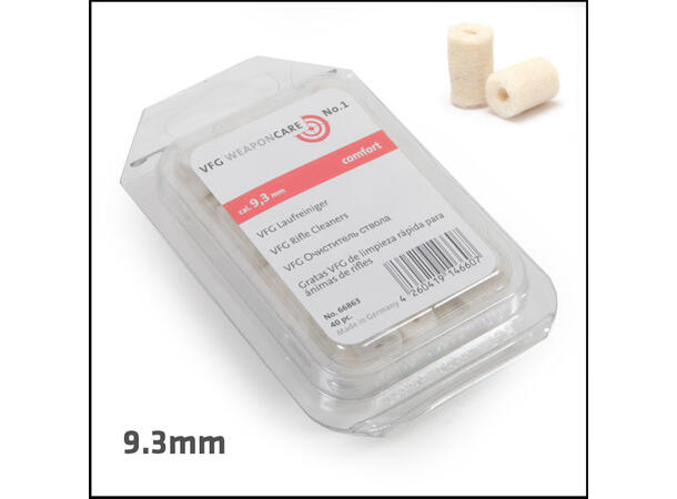 VFG Pussepropper kal 9,3 mm 40-pakning Boks a 40 Propper 