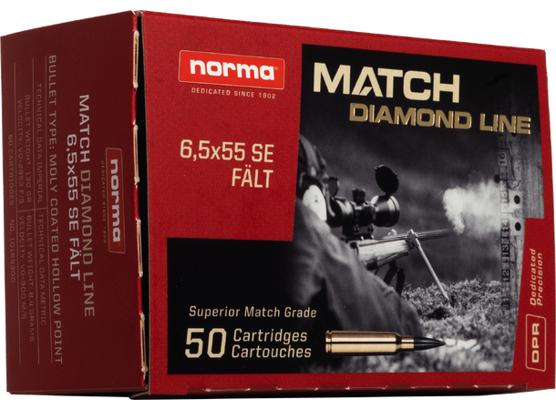 Norma Diamond Line Felt 6,5 130gr / 8,4g Patroner 