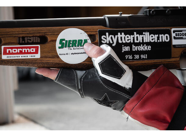 Anschutz Match skytterhanske Uten fingre, gummibelagt 