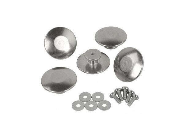 Knapper Aluminium 5stk/pakke Knapper Aluminium 5stk/pakke 