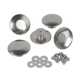 Knapper Aluminium 5stk/pakke Knapper Aluminium 5stk/pakke