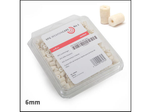 VFG Pussepropper kal 6 mm 500-pakning Pakke a 500 propper 