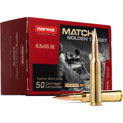 Norma Golden Target 6,5x55 130gr / 8,4g Patroner, kulevekt 8,4 g / 130 gr
