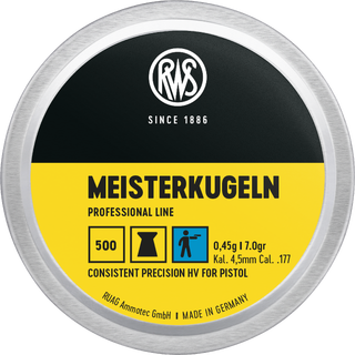 RWS Luftkuler Pistol 4,5mm Meisterkugeln RWS Proff Line, 500stk, 0,45g/7,0gr