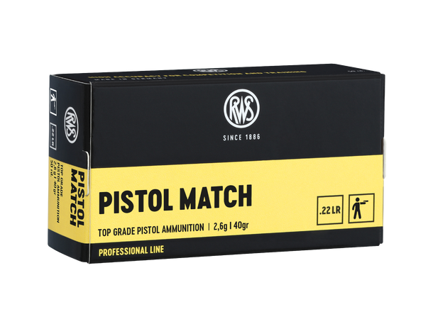 RWS Pistol Match .22LR Konkurransepatron for pistolskyting 